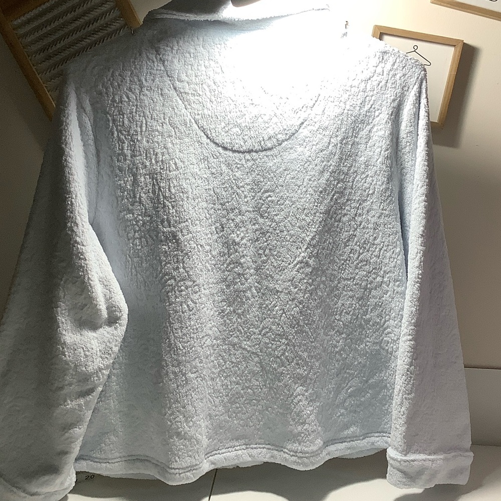 Cozy Sky Blue Bed Jacket - Picture 2 of 3
